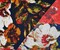 Deep Navy Blue-Multi Poly Floral Printed Onion Skin Jersey Knit Fabric By the Yard